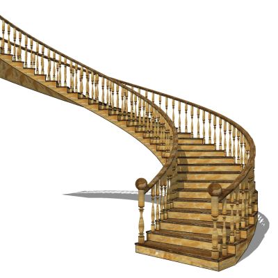 欧式美式木制楼梯栏杆扶手