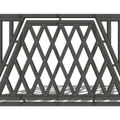 中式铁艺栏杆护栏扶手
