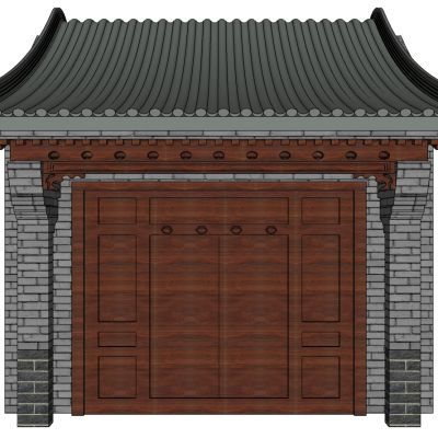 中式别墅庭院建筑