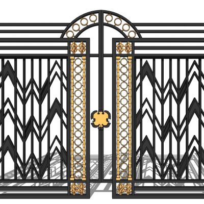 欧式铁艺庭院别墅大门