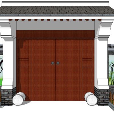 中式别墅庭院建筑