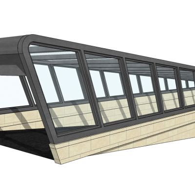 异形钢架结构地下车库出入口