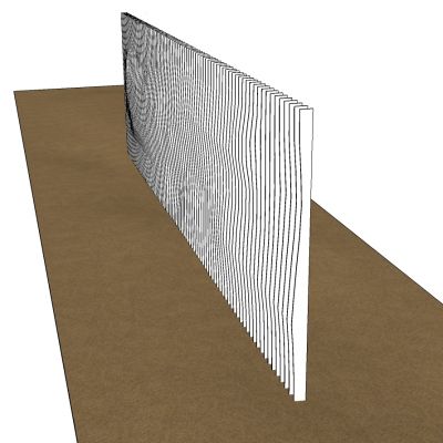 木格栅栏杆扶手造型