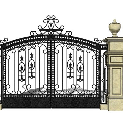 欧式铁艺庭院别墅大门