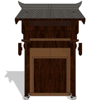 中式别墅庭院建筑