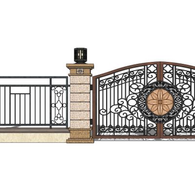 欧式铁艺庭院别墅大门