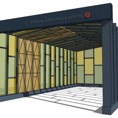 异形钢架结构地下车库出入口