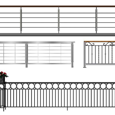 现代铁艺栏杆护栏扶手