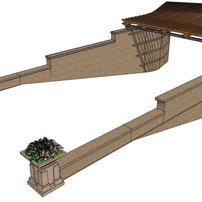 欧式建筑地下车库出入口