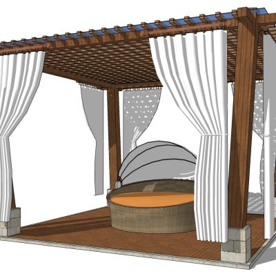 中式景观SU模型