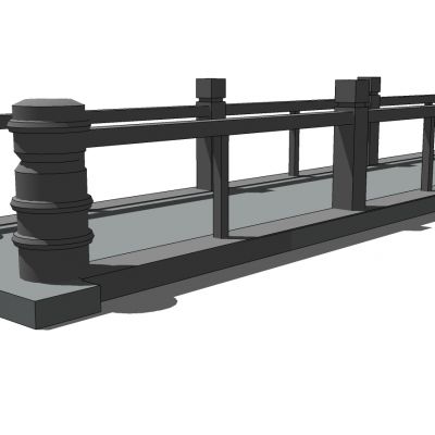 中式桥、石桥、石栏杆