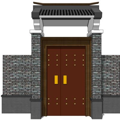 中式别墅庭院建筑