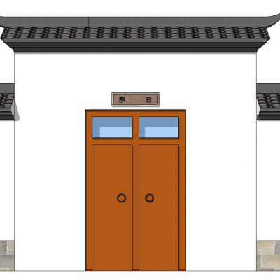 中式别墅庭院建筑