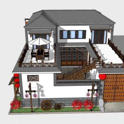 中式民宿饭店度假村