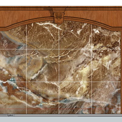 欧式法式美式电视沙发背景墙护墙板木门