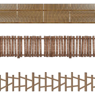 竹篱笆栅栏农家乐民宿墙