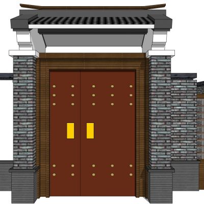 中式别墅庭院建筑