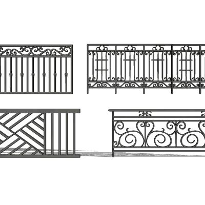欧式铁艺栏杆护栏扶手