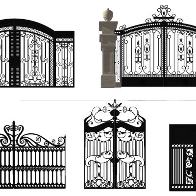 欧式铁艺雕花大门