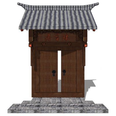 中式别墅庭院建筑