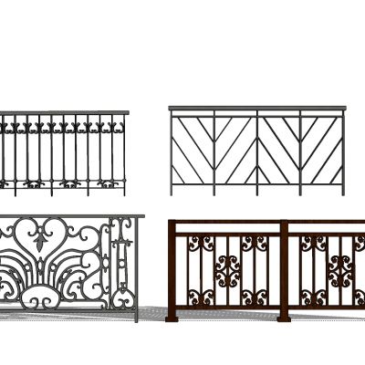 欧式铁艺栏杆护栏扶手