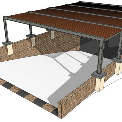 欧式建筑地下车库出入口