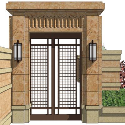 欧式铁艺庭院别墅大门
