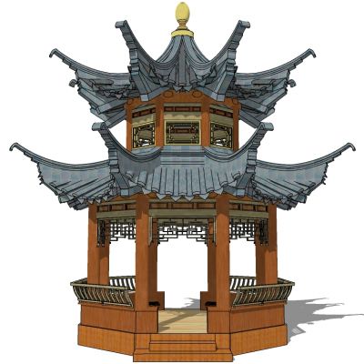 中式韩式日式古建凉亭