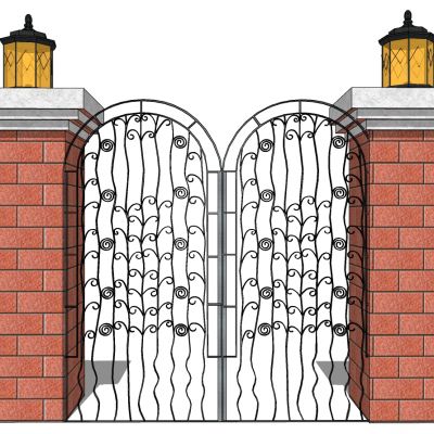 欧式铁艺庭院别墅大门