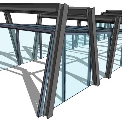异形钢架结构地下车库出入口