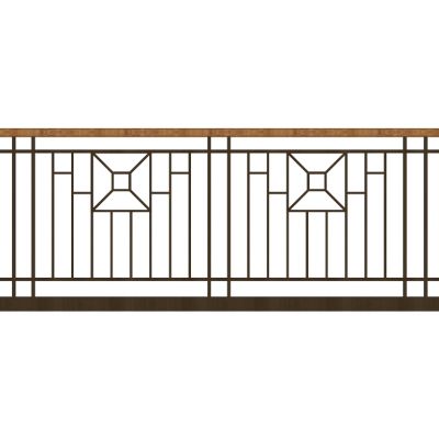 中式铁艺栏杆护栏扶手