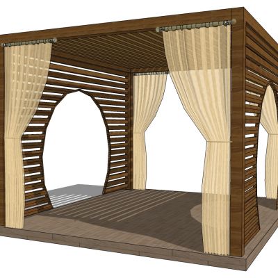 新中式亭凉亭遮阳棚