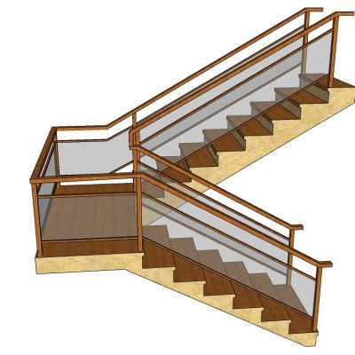 现代钢架楼梯踏步