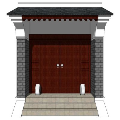 中式别墅庭院建筑