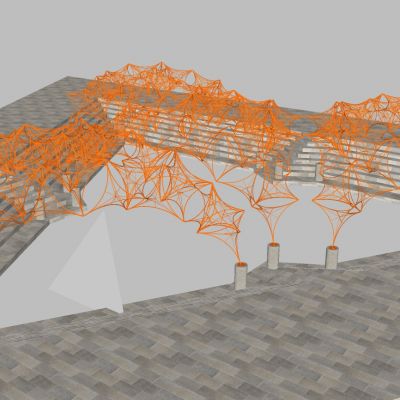 后现代异形膜结构