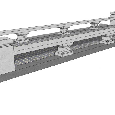 中式桥、石桥、石栏杆