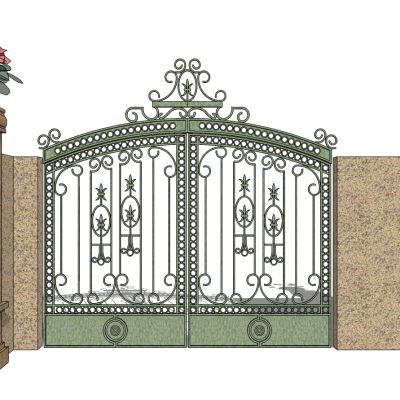 欧式铁艺庭院别墅大门