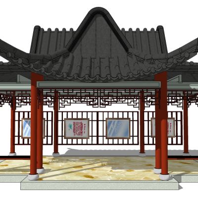 新中式古建凉亭