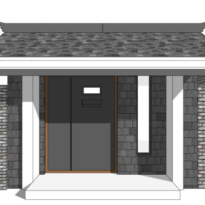 中式别墅庭院建筑