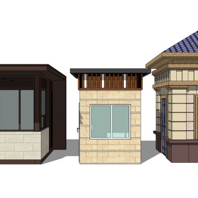 现代新中式欧式岗亭