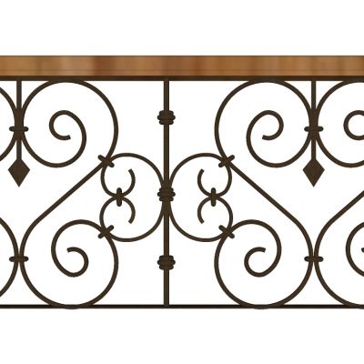 欧式铁艺栏杆护栏扶手