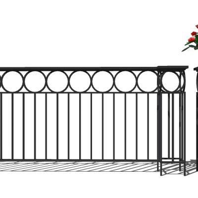 欧式铁艺栏杆护栏扶手