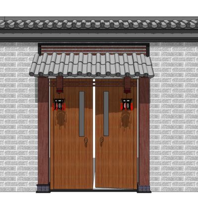 中式别墅庭院建筑