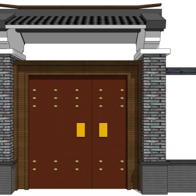 中式别墅庭院建筑