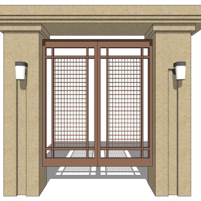 欧式铁艺庭院别墅大门