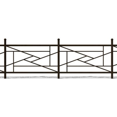中式铁艺栏杆护栏扶手