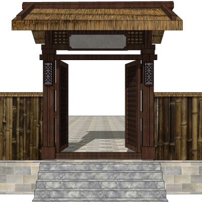 中式别墅庭院建筑