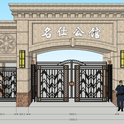 欧式住宅小区入口