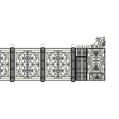 欧式铁艺栏杆护栏扶手