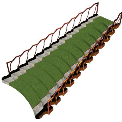 现代钢架楼梯踏步